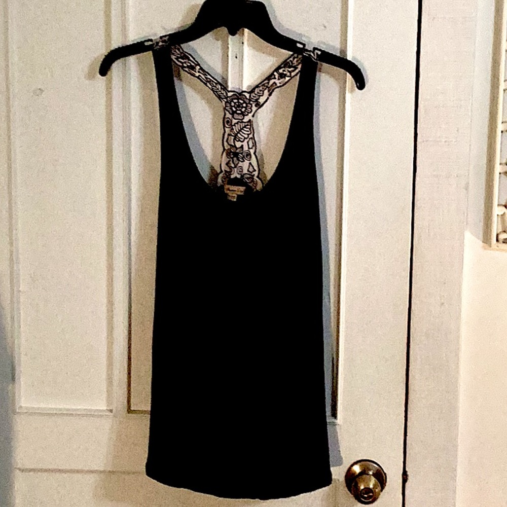 Women’s American Rag black cutout tank top size medium